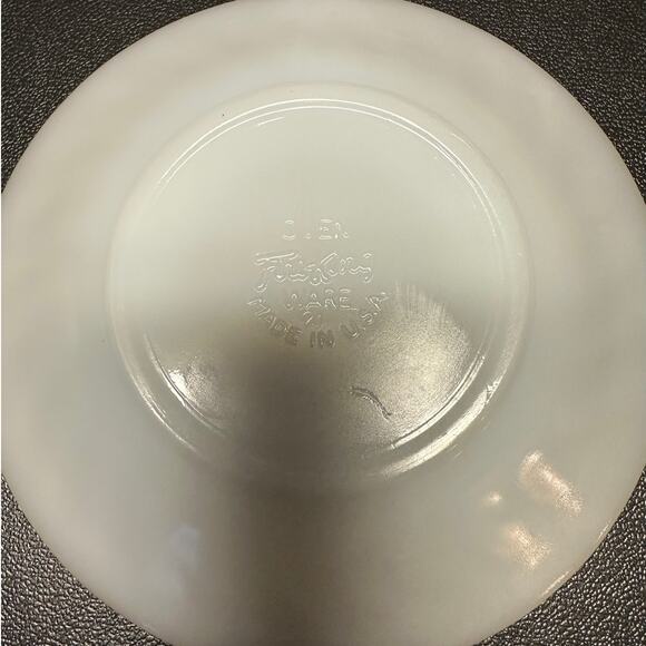 Vintage Fire King Hold Trimmed Swirl Pattern Cup and Suacer - Picture 5 of 5